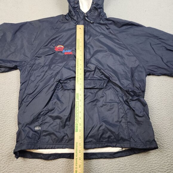 Holiday World Indiana Theme Park Jacket Medium Lined 1/4 Zip Hooded Employee - Picture 4 of 9